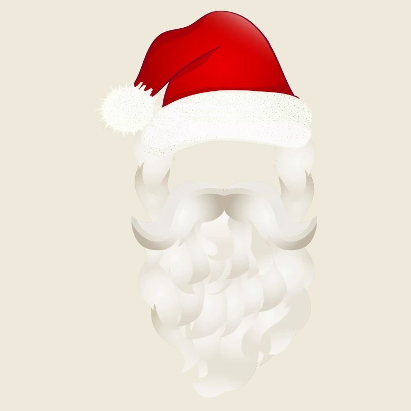 Nikolaus Santa Claus Weihnachtsmann Bart und Mütze