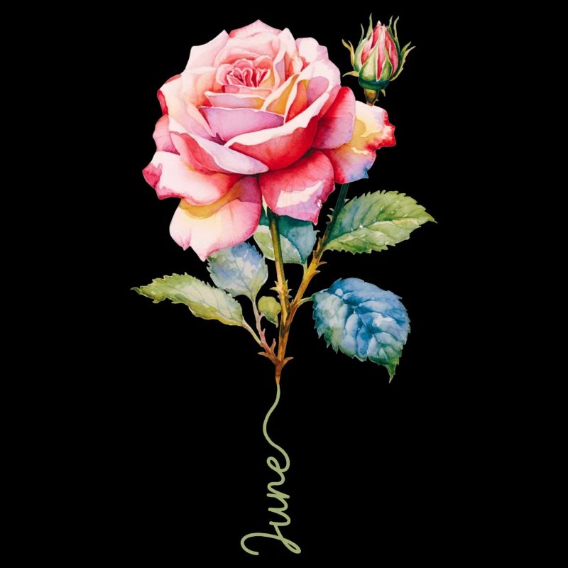 Rosa lackiert mit lebendigen Details
