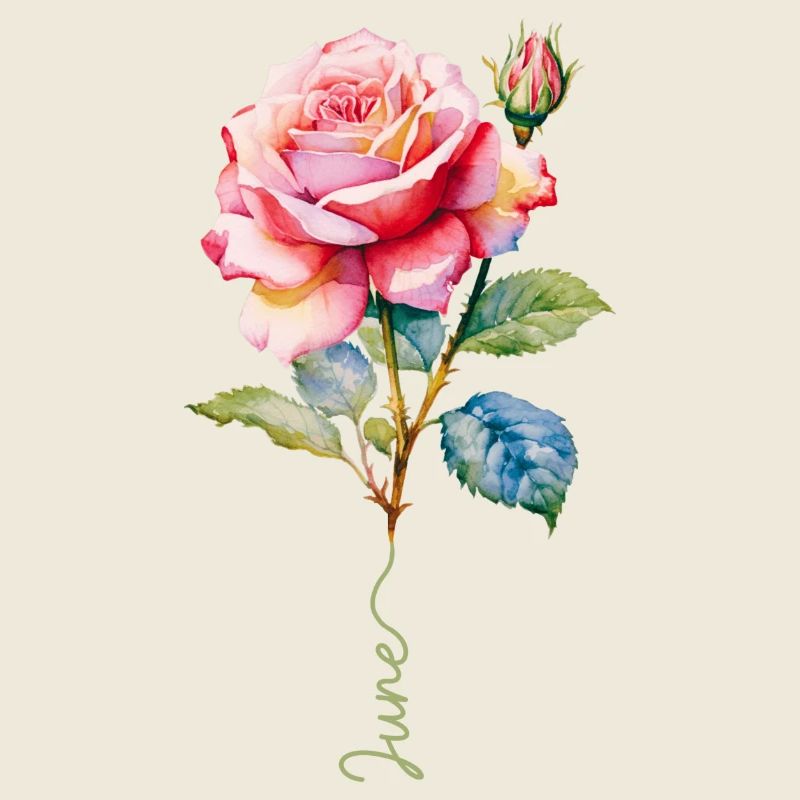 Rosa lackiert mit lebendigen Details