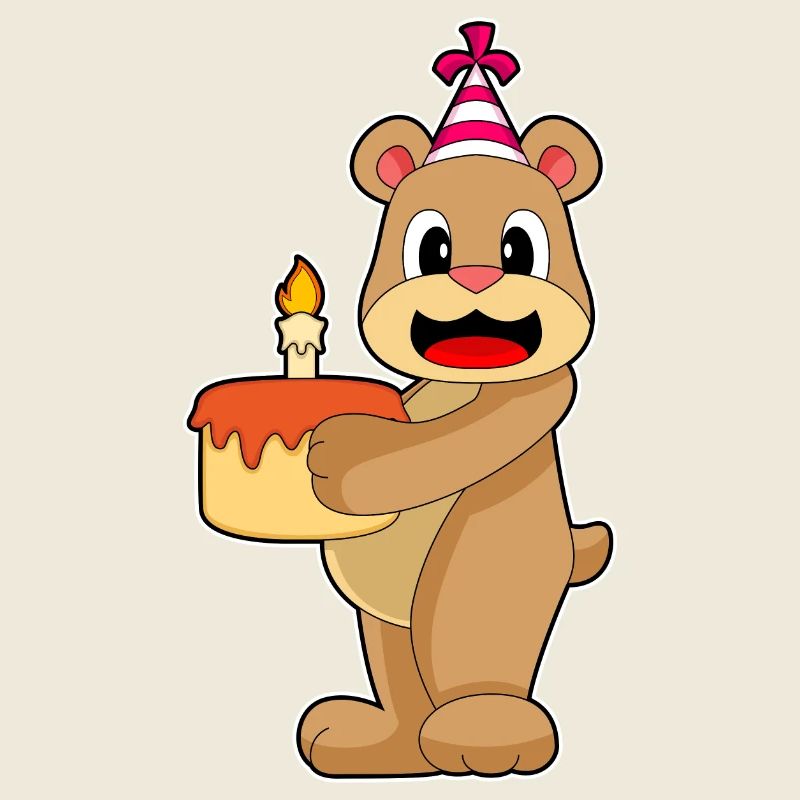 Bear Birthday Cake
