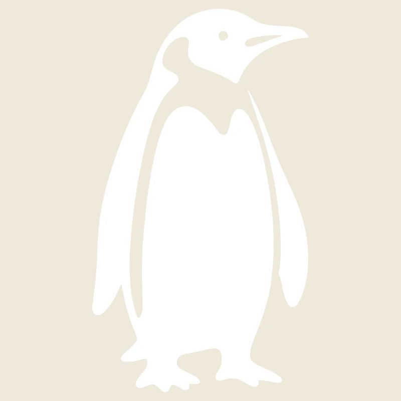 Design minimaliste de silhouette de pingouin cool