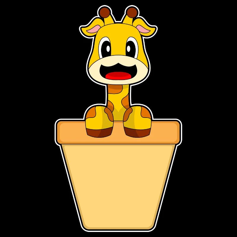 Cornet de crème glacée girafe