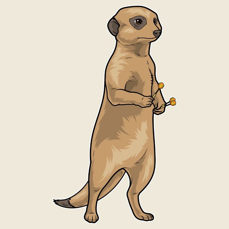 Erdmännchen Dart Dartpfeil