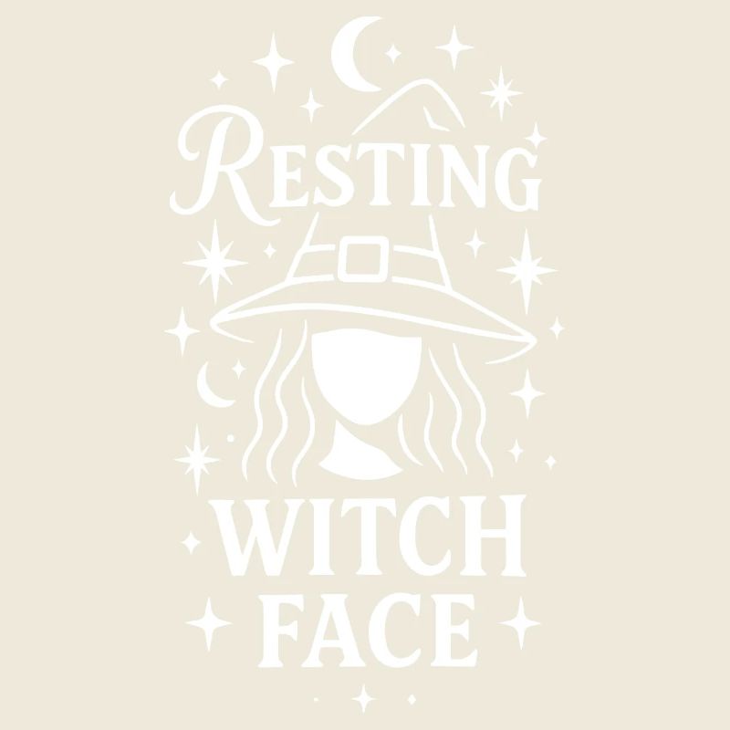 Resting Witch Face Halloween Costume Design