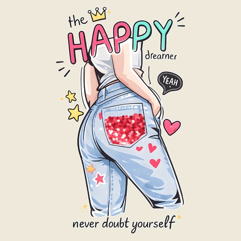 Happy Dreamer Never Doubt Yourself Design