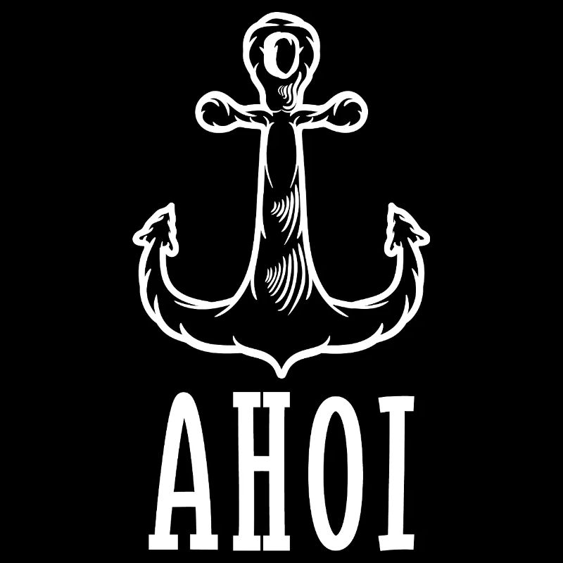 Ahoi Anker Maritim Meer Seefahrt See Spruch