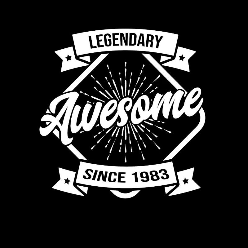 Legendary since Awesome since 1983 Birthday Legend