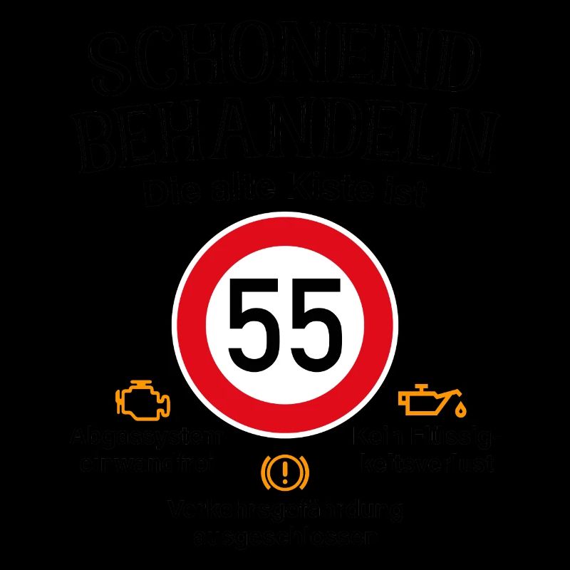 55. Geburtstag Schonend Behandeln Alte Kiste 55