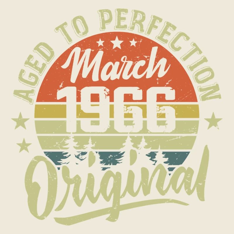 Retro March 1966 Gift March 1966 Born March 1966