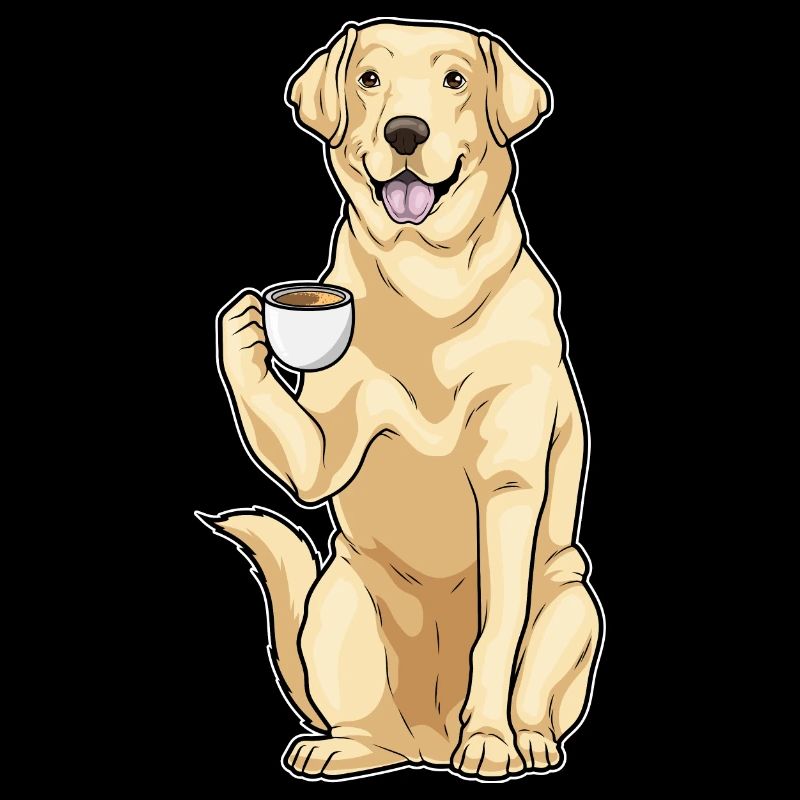 Labrador Tasse Kaffee