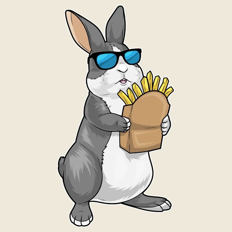 Frites lapin