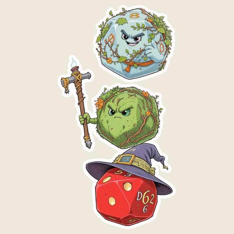 Cube Mage, Wizard & Druid – Fantasy Dice