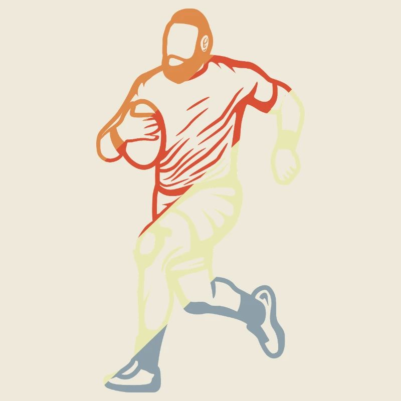 Rugby Player Drawing