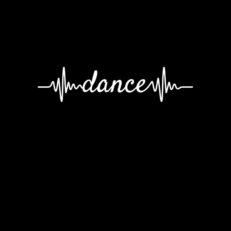 Heartbeat EKG Dancing Dance Waltz Gift White