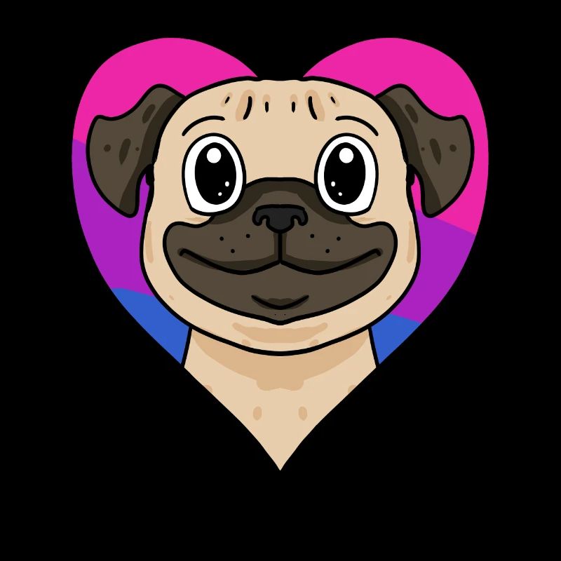 Bisexuell Mops Hund Geschenk