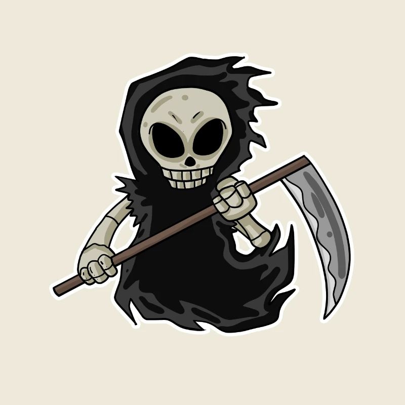 Sensenmann mit Sense