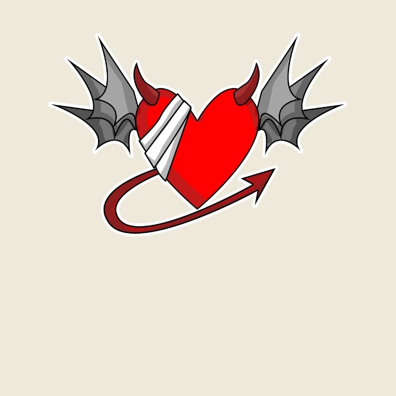 Heart Angel Wings Devil Devil Wings