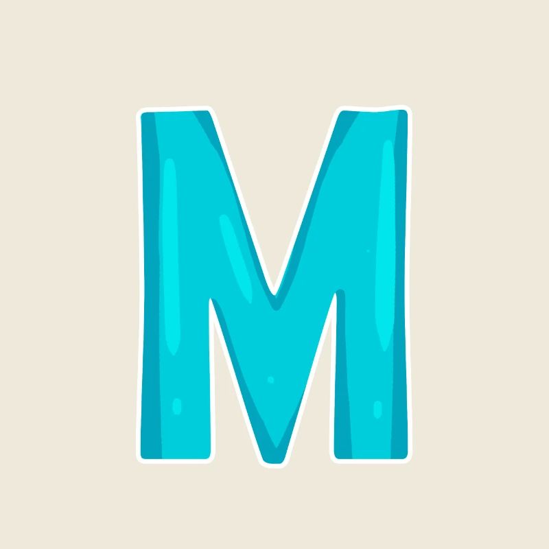 Buchstabe M Anfangsbuchstabe