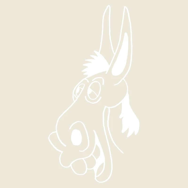 âne blanc