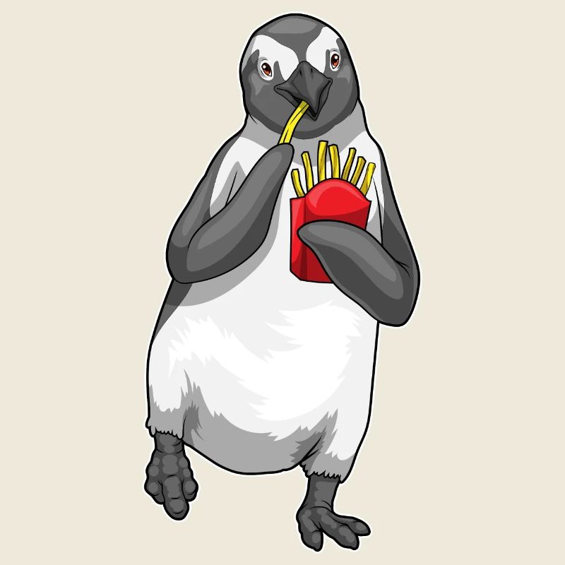 Pingouin frites