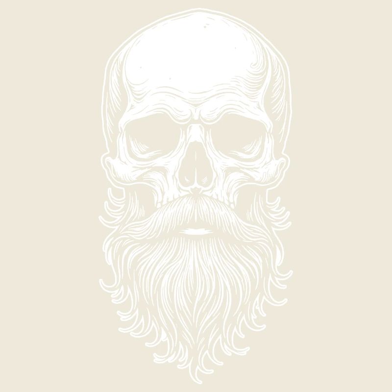 Skull mit Bart