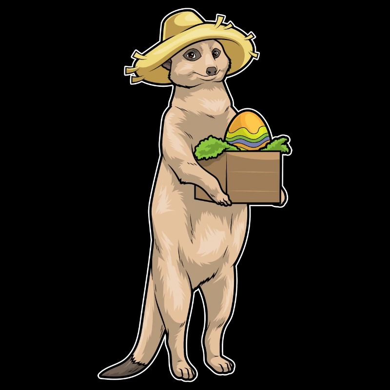 Suricate Oeufs de Pâques de Pâques Fermier