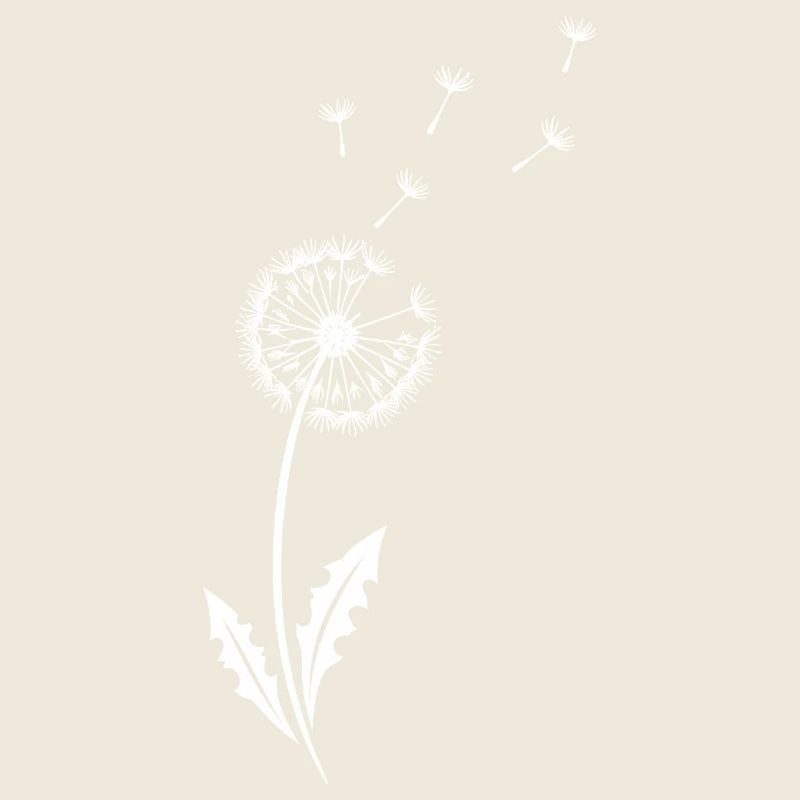 Dandelion Minimal Design – Dandelion Line Art