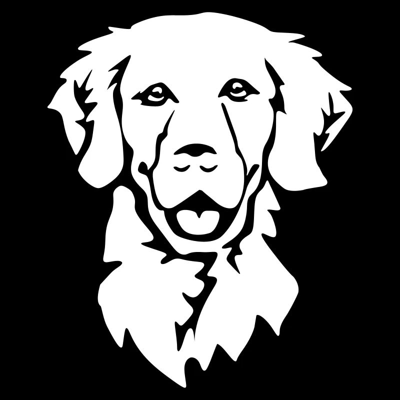 Golden Retriever Kopf "Black Edition"