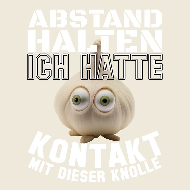 Knoblauch Abstand halten Geschenk