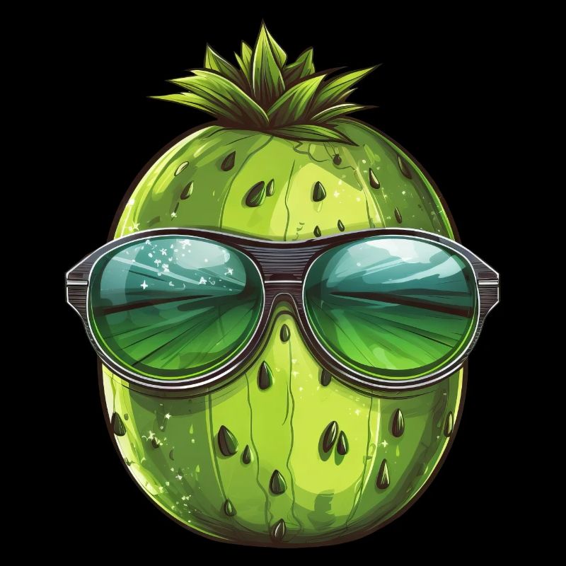 Cool watermelon - design with sunglasses