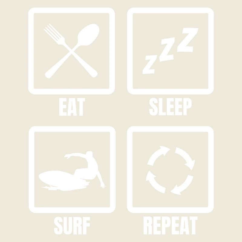 Eating, sleeping, surfing, repeating