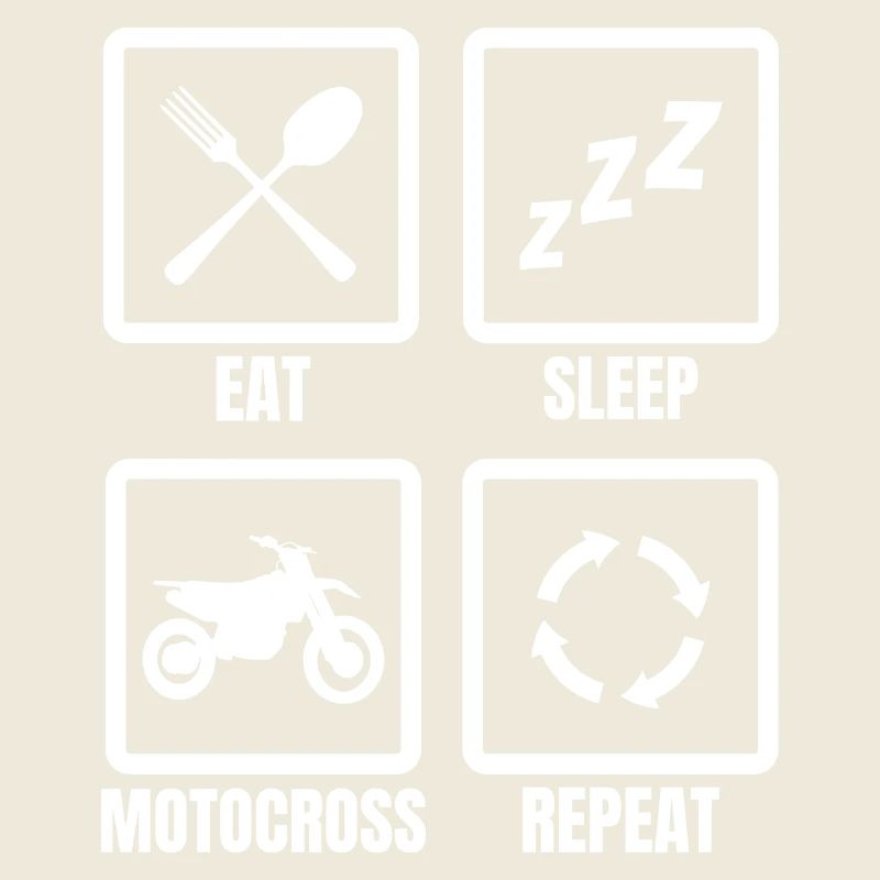Manger dormir Motocross Répéter