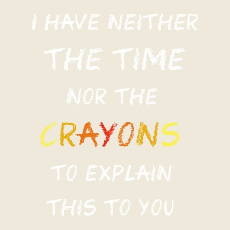 Pas les crayons de couleur