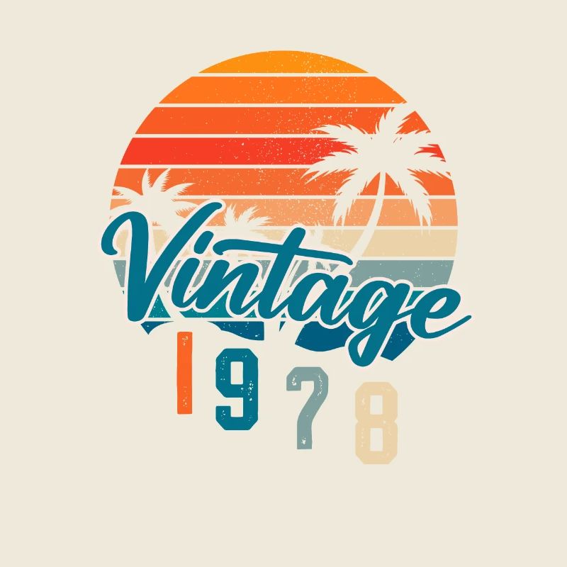 Vintage 1978 rétro sunset