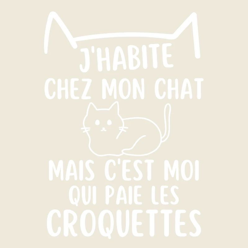 J habite chez mon chat mignon chat chaton doux