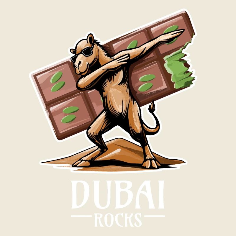 Dubai Rocks - Cool Dabbing Dromedary Design