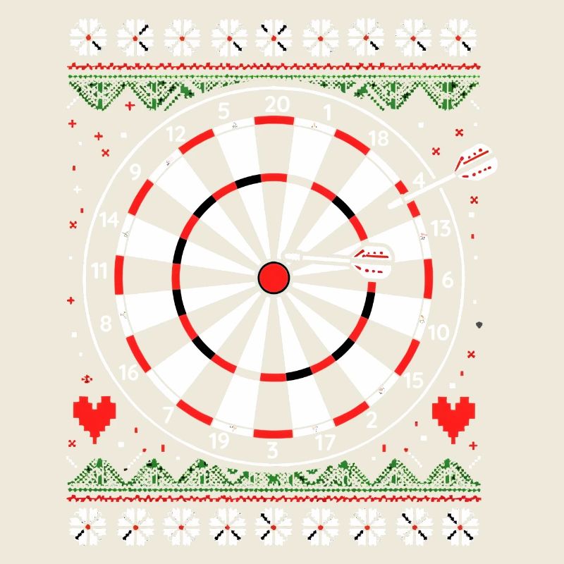 Fléchettes Fléchettes Jeu de fléchettes Noël laid