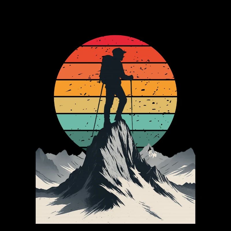 Adventurer at the Mountain Summit