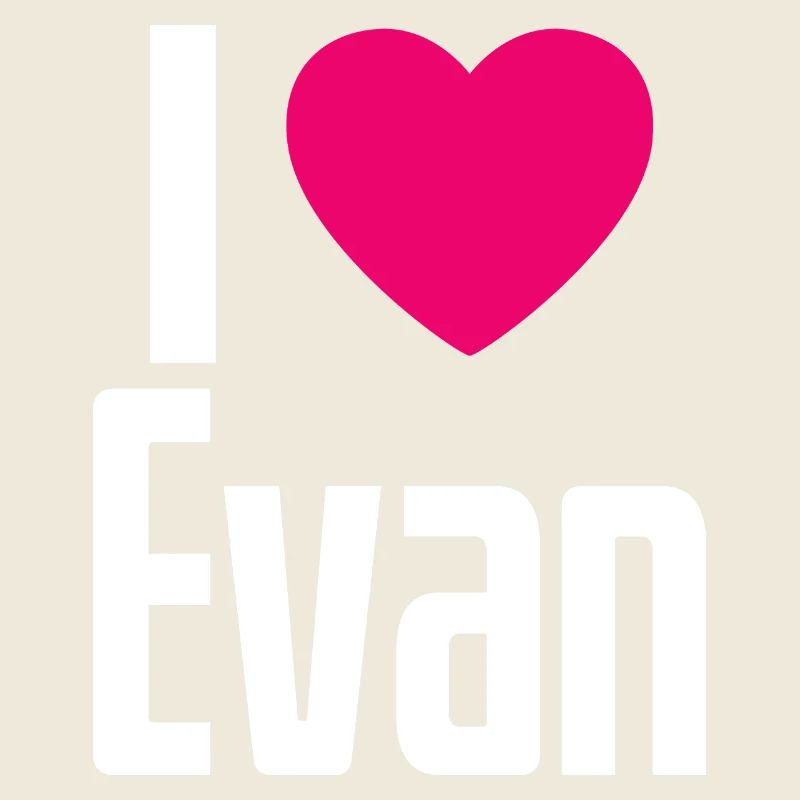 J’aime Evan Coeur rose J’aime Evan