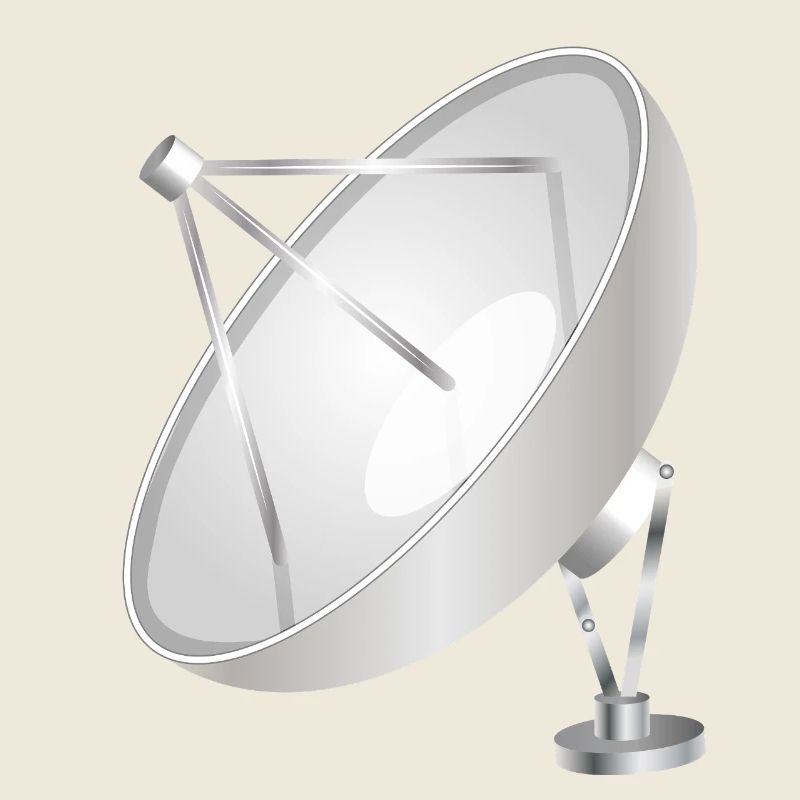 Antenne paraboise à l’aspect moderne et net