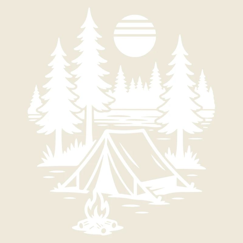Camping nature sous tente Camping au feu de camp