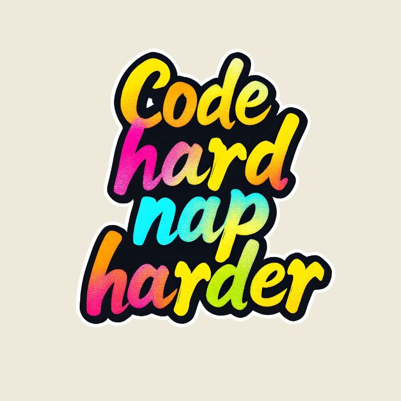 Code Hard Nap Harder Funny Programmer Tee
