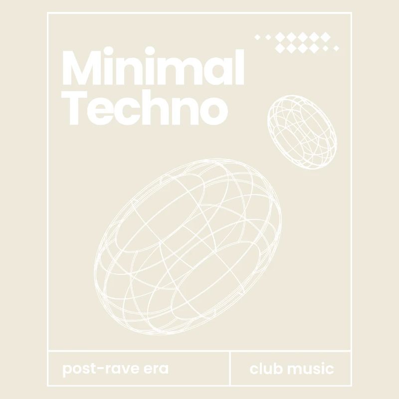 Minimal Techno music Spheres design