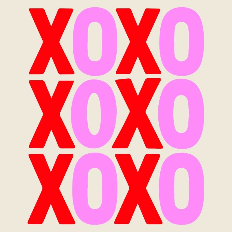 XOXO Love Typography Minimal Design