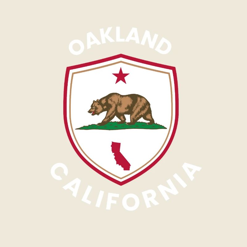 Emblème du drapeau de l’ours d’Oakland