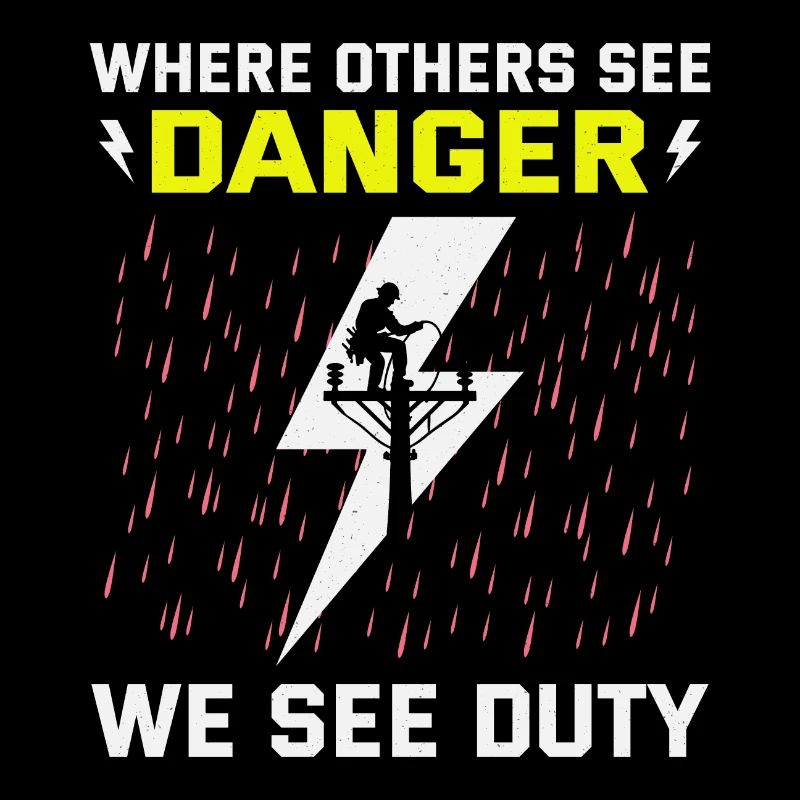 Lineman Duty Danger Tapferer Held