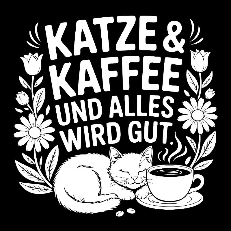 Katze und Kaffee und alles wird gut