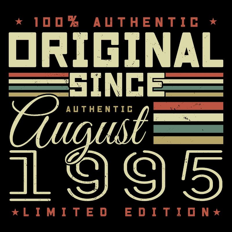 Août 1995 Retro Août 1995 Août 1995 Anniversaire