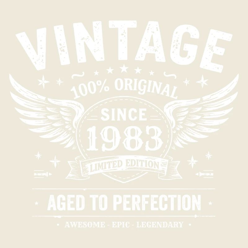 1983 Vintage 1983 42e Anniversaire 1983 Rétro 1983