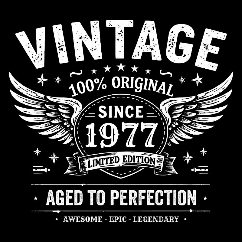 1977 Vintage 1977 48th Anniversary 1977 Retro 1977
